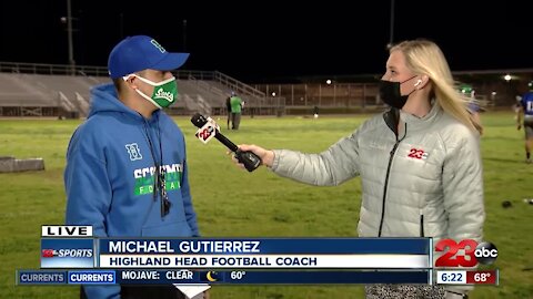 23ABC Sports: Live interview with Highland Head Coach Michael Gutierrez about the return of football