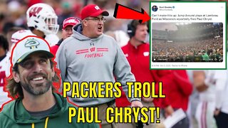 Green Bay Packers May Have CELEBRATED Paul Chryst FIRING by Playing JUMP AROUND in Wisconsin!