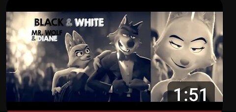 Black and white ~Mr.Wolf and Diane.