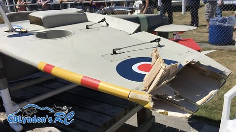 RC Plane Crash Landing - Giant Scale Spitfire WWII Warbird at Warbirds Over Whatcom