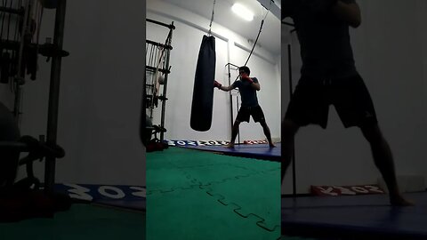 Kick, punch, Elbow and Knee The Bag (30)
