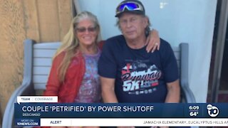 Couple with medical issues terrified by power shutoffs