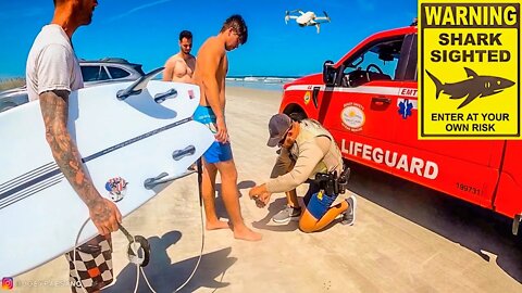 Shark Bites And Drone Flights (Shark Bite Capital) New Smyrna Beach, FL