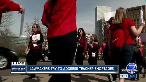 Several Colorado school districts cancel class for teacher walkouts this week