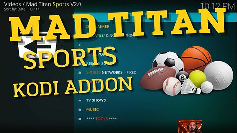 Kodi Sports Addon - Mad Titan Live Sports!