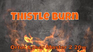 Thistle Burn - Ortur Laser Master 2 20w