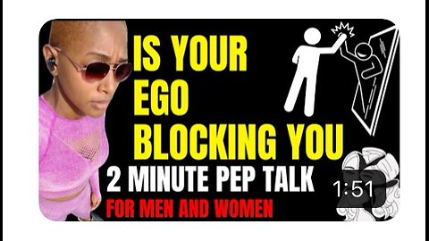 IS YOUR EGO BLOCKING YOU FROM BEING GREAT? | 2 Minute Pep Talk | Short motivational video #peptalk