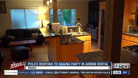 Police respond to raging party in Reno Airbnb rental