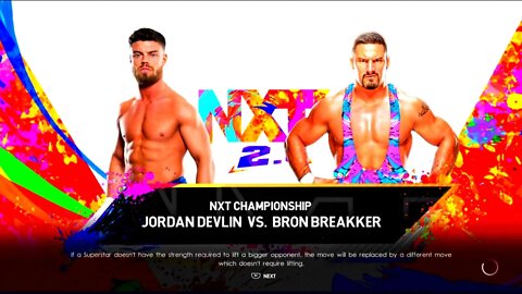 NXT Heatwave Bron Breakker vs JD McDonagh for the NXT Championship