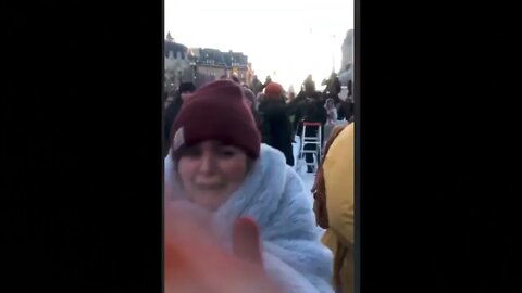 OTTAWA POLICE TRAMPLE ELDERLY PROTESTER