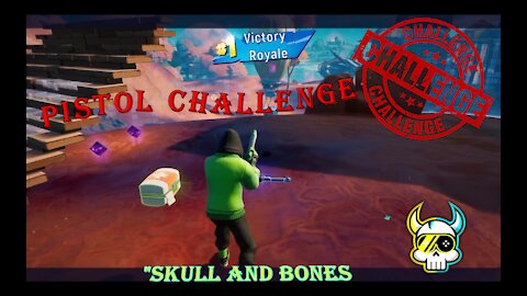 Pistol challenge. Fortnite (8 season). Skull and Bones.