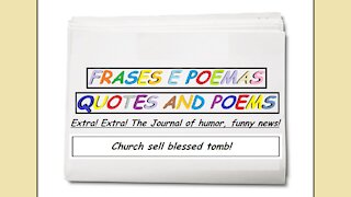 Funny news: Church sell blessed tomb! [Quotes and Poems]