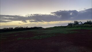 WEST KAUA’I SUNSET ON SOLSTICE FROM KING KAUMUALI’I STATUE