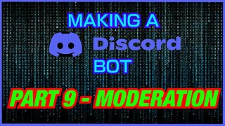 MAKING A DISCORD BOT IN C# | #9 - MODERATION (+ More Tips on Slash Commands)