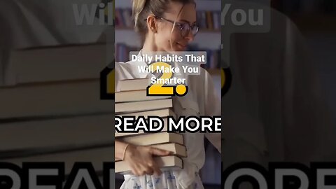 Daily Habits That will make you smarter. #shorts #motivation #inspiration #smartperson #smart #viral