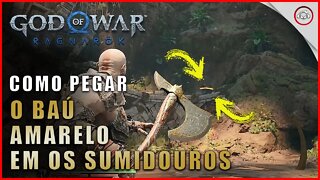 God of war Ragnarok, Como pegar o baú amarelo em Os Sumidouros | Super dica