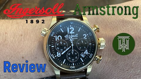Ingersoll "The Armstrong" Chronograph 100m Watch - Review & Unboxing (102003 / Miyota OS20)