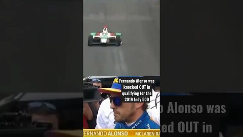 Fernando Alonso knocked OUT in qualifying for the 2019 Indy 500 #shorts