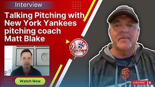 Talking Pitching with New York Yankees pitching coach Matt Blake #baseball #yankees #mlb