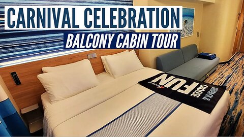 Carnival Celebration Balcony Room Tour | Carnival Cruise Line