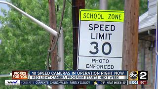 Baltimore speed cameras to begin issuing $40 fines Monday