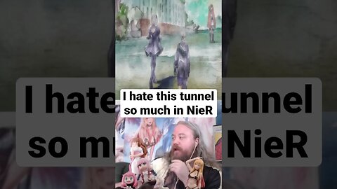 I have PTSD from this F* TUNNEL Nier automata anime episode 9 reaction #anime #gaming #nier #shorts