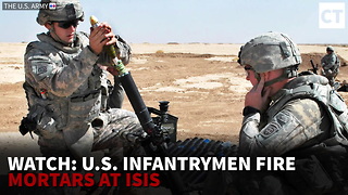 Watch: US Infantrymen Fire Mortars at ISIS