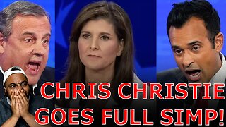 Chris Christie MELTSDOWN After Vivek Ramaswamy HUMILIATES Nikki Haley On Ukraine Foreign Policy!