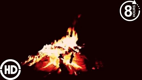 Crackling Fire at Night - ASMR Sensation