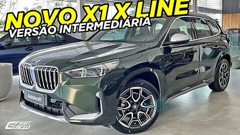 NOVO BMW X1 S DRIVE 20I X LINE 2023 VERDE SANREMO COR EXCLUSIVA COM NOVO MOTOR 2.0