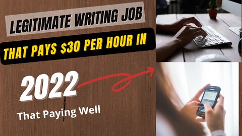 Legitimate Online Writing Jobs In 2022 That That Are Paying