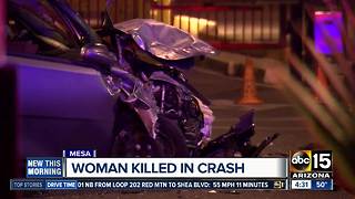 PD: Woman dies, 1 other injured in east Mesa crash