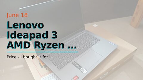 Lenovo Ideapad 3 AMD Ryzen 5 5500U 14" FHD Thin and Light Laptop (8GB512GB SSDWindows 11Offi...