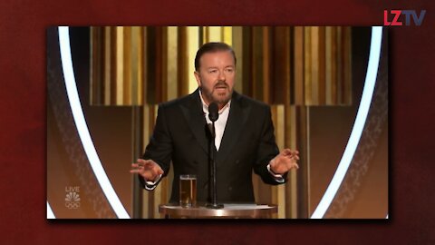Ricky Gervais Blasts Hollywood at the Golden Globes