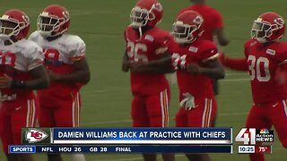RB Damien Williams returns to practice for Chiefs