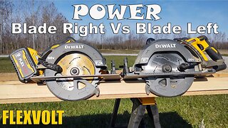 DEWALT FlexVolt DCS578 Blade Right Vs DCS577 Blade Left 7-1/4" Circular Saw In Power