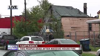 Two found dead after house fire in Hamtramck