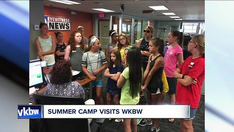 Students from Sacred Heart summer camp visit WKBW