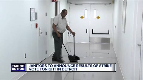 Janitors to announce results of strike vote