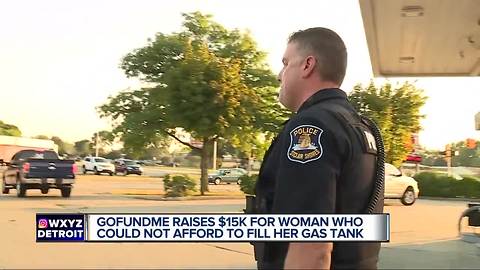Viral post shows St. Clair Shores officer buying gas for widow who fell on hard times