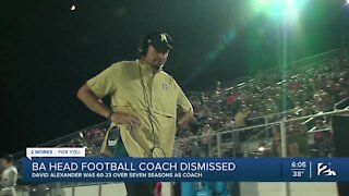 BA head football coach dismissed