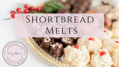 Shortbread Cookies- Melt in your mouth vegan buttery shortbread cookies.