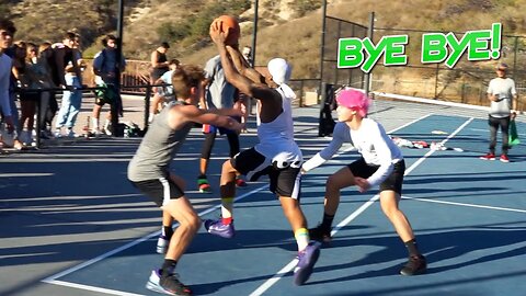 Pickup game at the Triller Mansion vs Stokes Twins, Austin McBroom, Taylor Holder, and Chris Staples