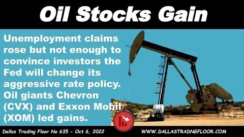 Oil Stocks Gain