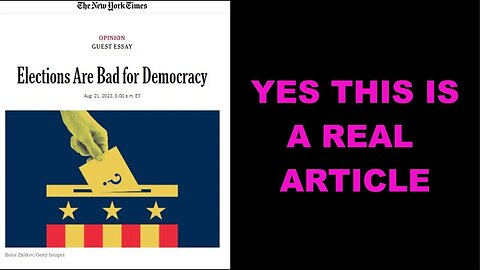 In Order To Save Democracy NYT Has A Brilliant Take