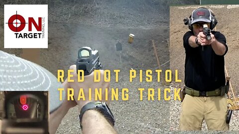 Training trick for pistols with Red Dot Optics
