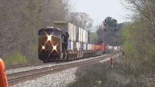 CSX I137 Intermodal Train from Sterling, Ohio April 15, 2023