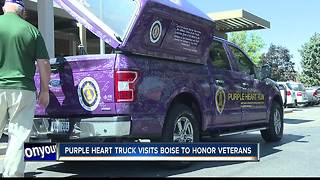 The "Purple Heart Truck Run" to stop by Idaho State Capital tomorrow.