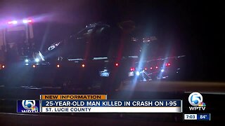 25-year-old man killed in crash on I-95