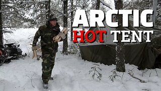 U.S. Army Surplus Arctic Hot Tent setup